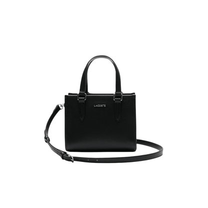 Sac à main Lacoste NF5149EG noir porté main femme