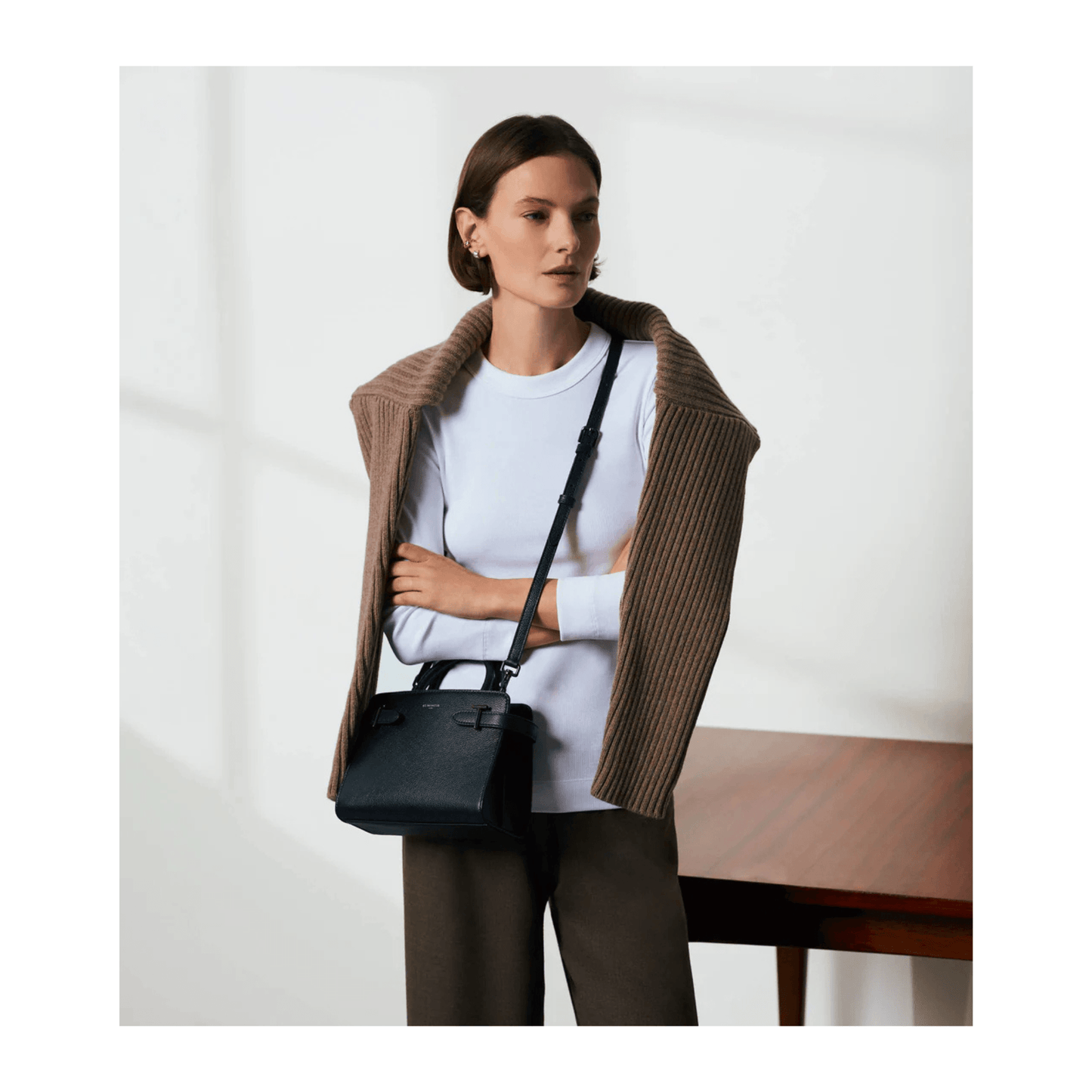 sac le tanneur porte epaule femme look chic nevada maroquinerie