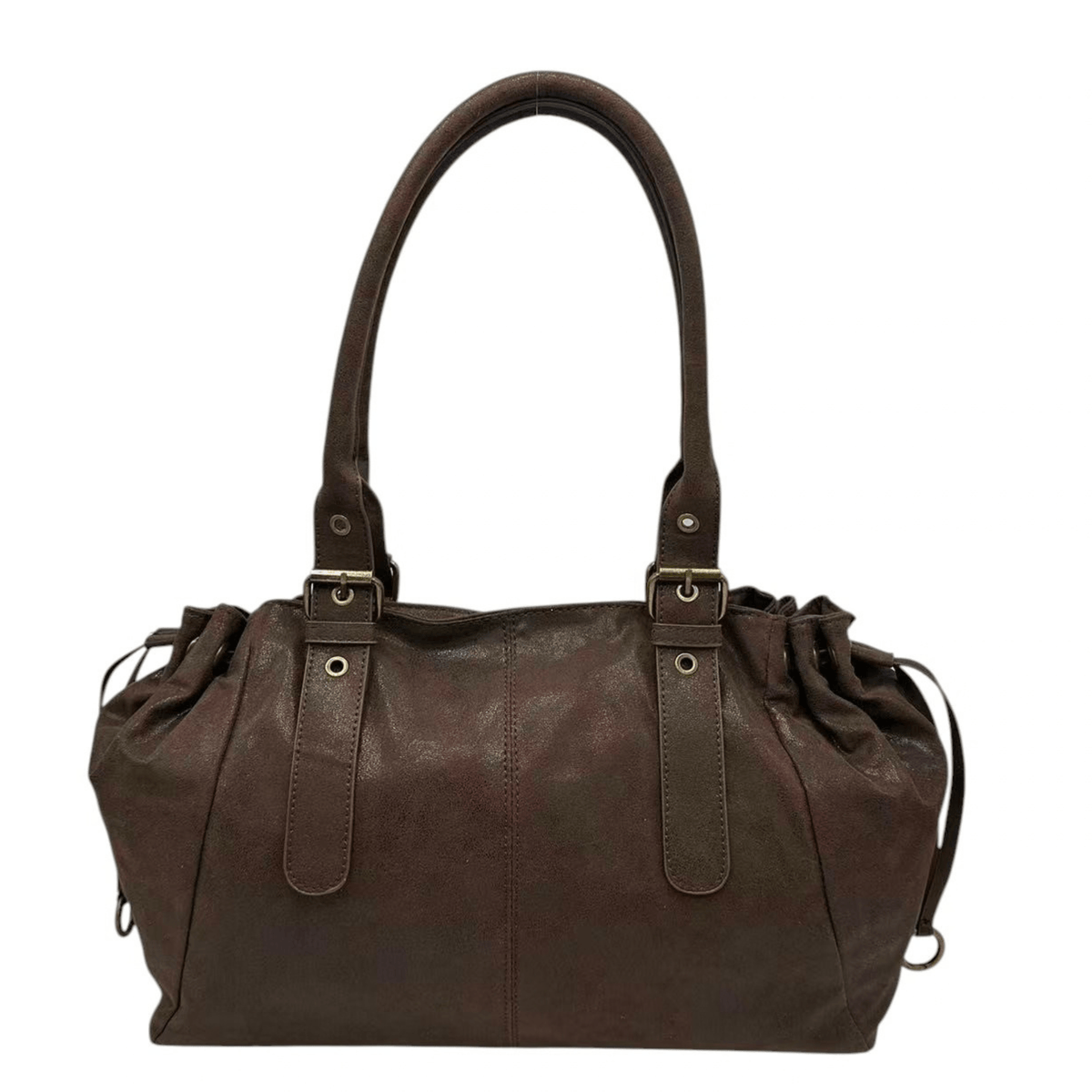 Sac Mandoline 27691 café effet vieilli vu de face