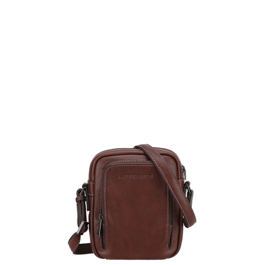 Petit sac travers cuir châtaigne Nairo Arthur & Aston 2628-05
