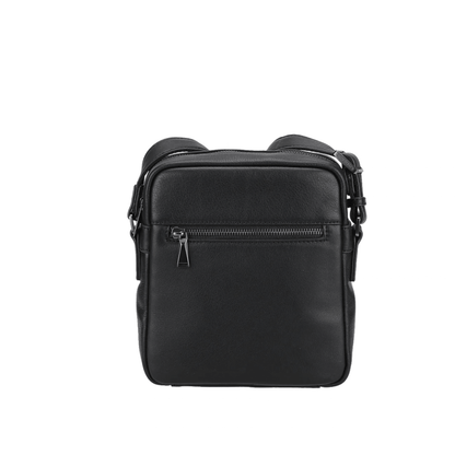 Sac travers cuir noir Arthur & Aston Nairo poche arrière zippée