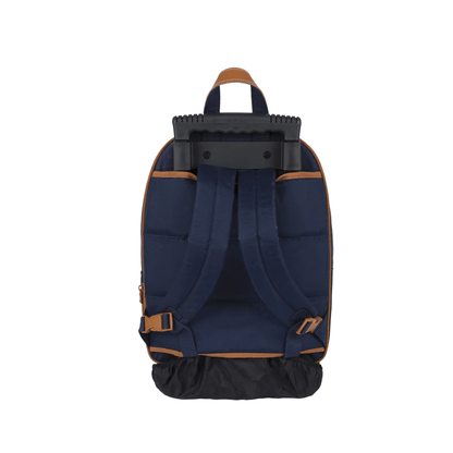 Dos ergonomique et bretelles du sac trolley Tann's Camille Bleu