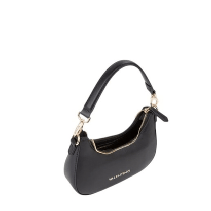 Intérieur du sac Valentino ZERO RE noir VBS7B305 avec ouverture zippée et compartiments de rangement