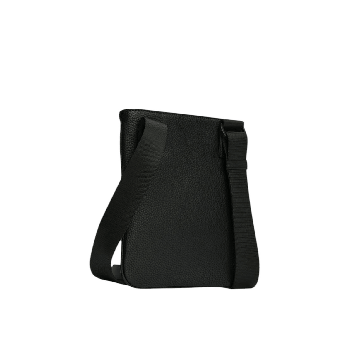 Vue arrière de la sacoche bandoulière Tommy Hilfiger AM0AM09505 noire avec bandoulière textile réglable