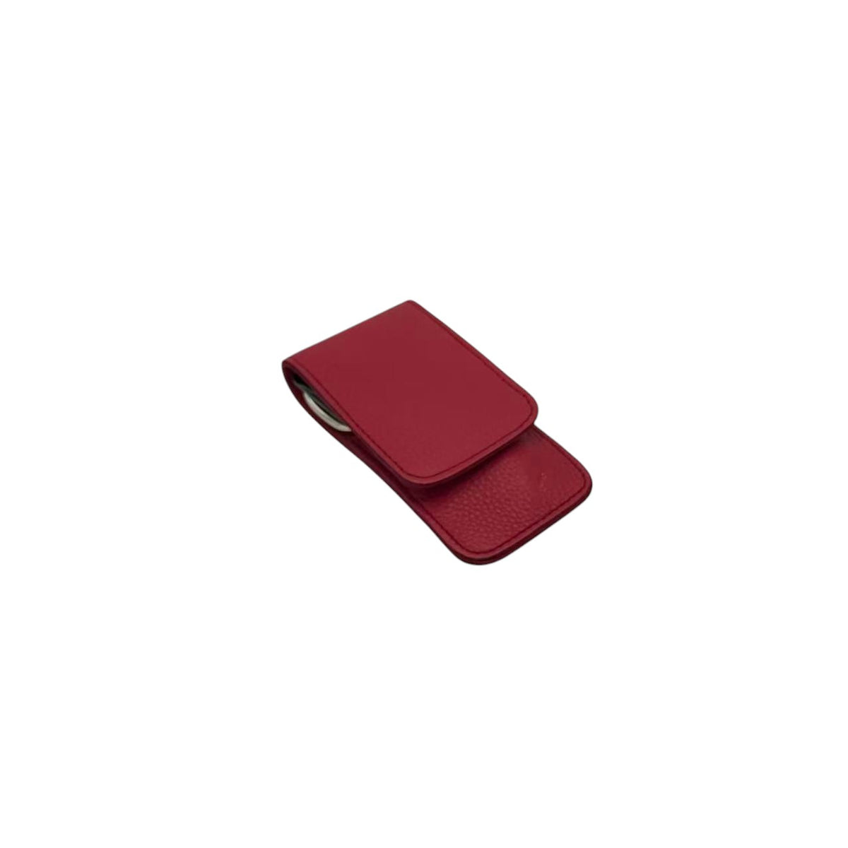 Étui en cuir rouge fermé du set de manucure Siena Erbe Solingen