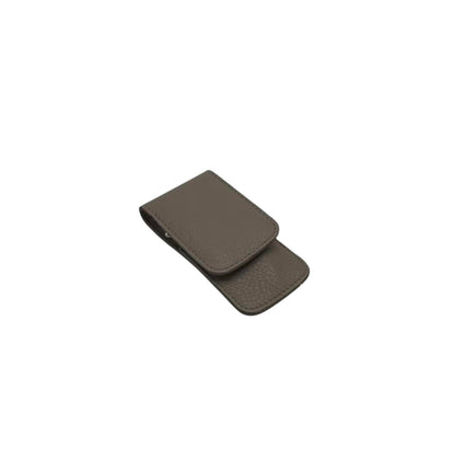 Étui en cuir taupe fermé du set de manucure Siena Erbe Solingen
