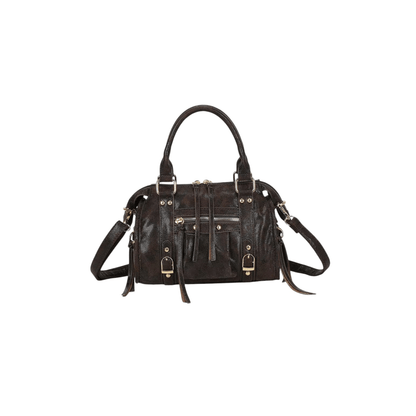 Sac Skyla Gallantry coloris café porté main et bandoulière Nevada Maroquinerie