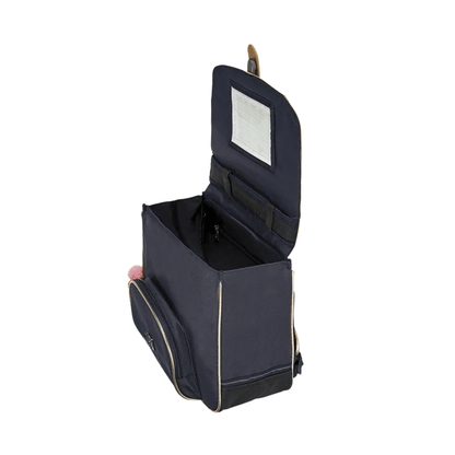 Intérieur du cartable Tann's Antonia bleu avec grand compartiment compatible cahiers 24x32 cm