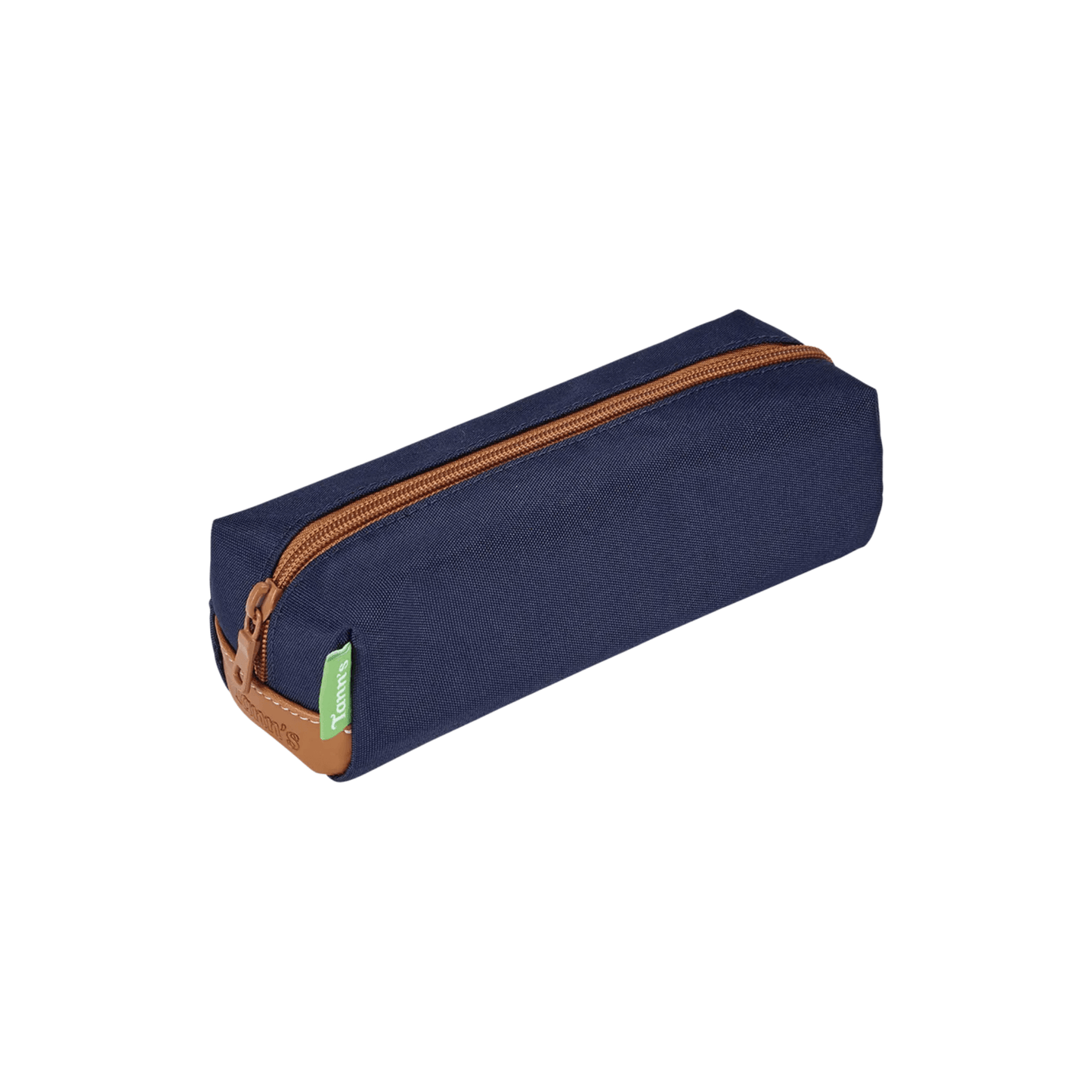 Trousse scolaire Tann's Camille bleue simple en polyester recyclé vue de face