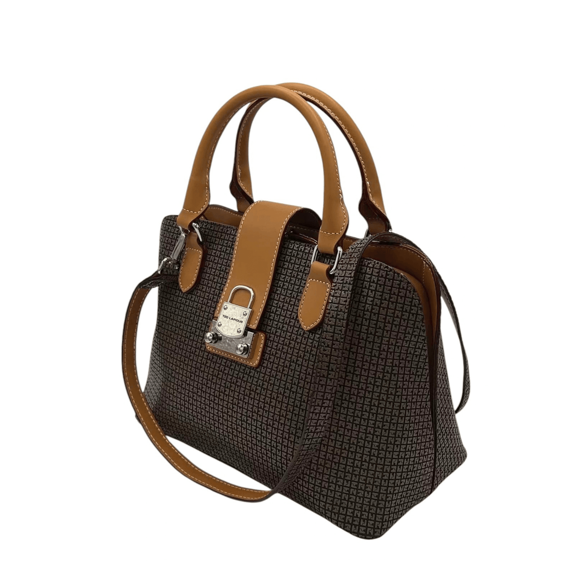Sac Fidelio Ted Lapidus miel avec bandoulière pour porté épaule