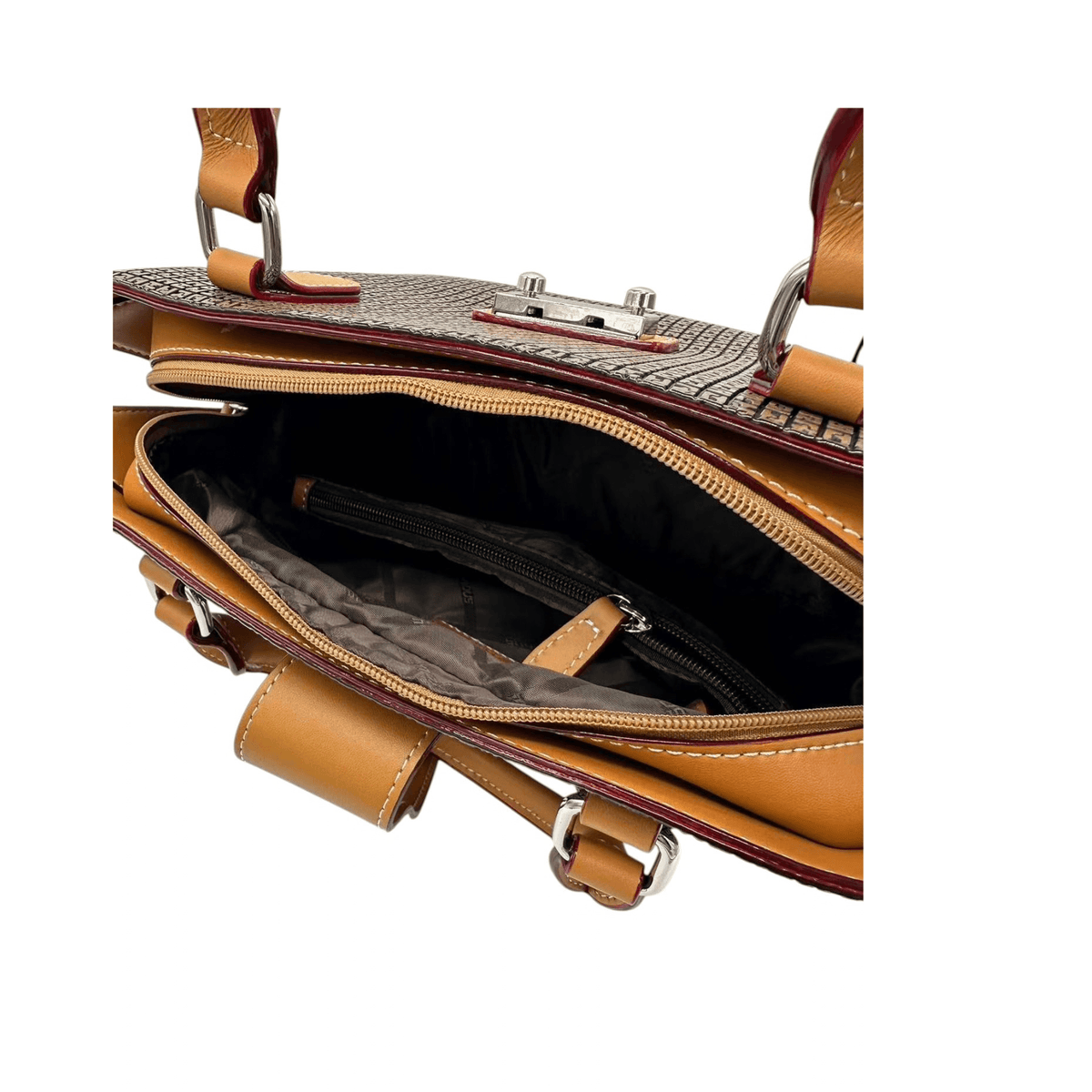 Intérieur du sac Fidelio Ted Lapidus TL08382 couleur miel