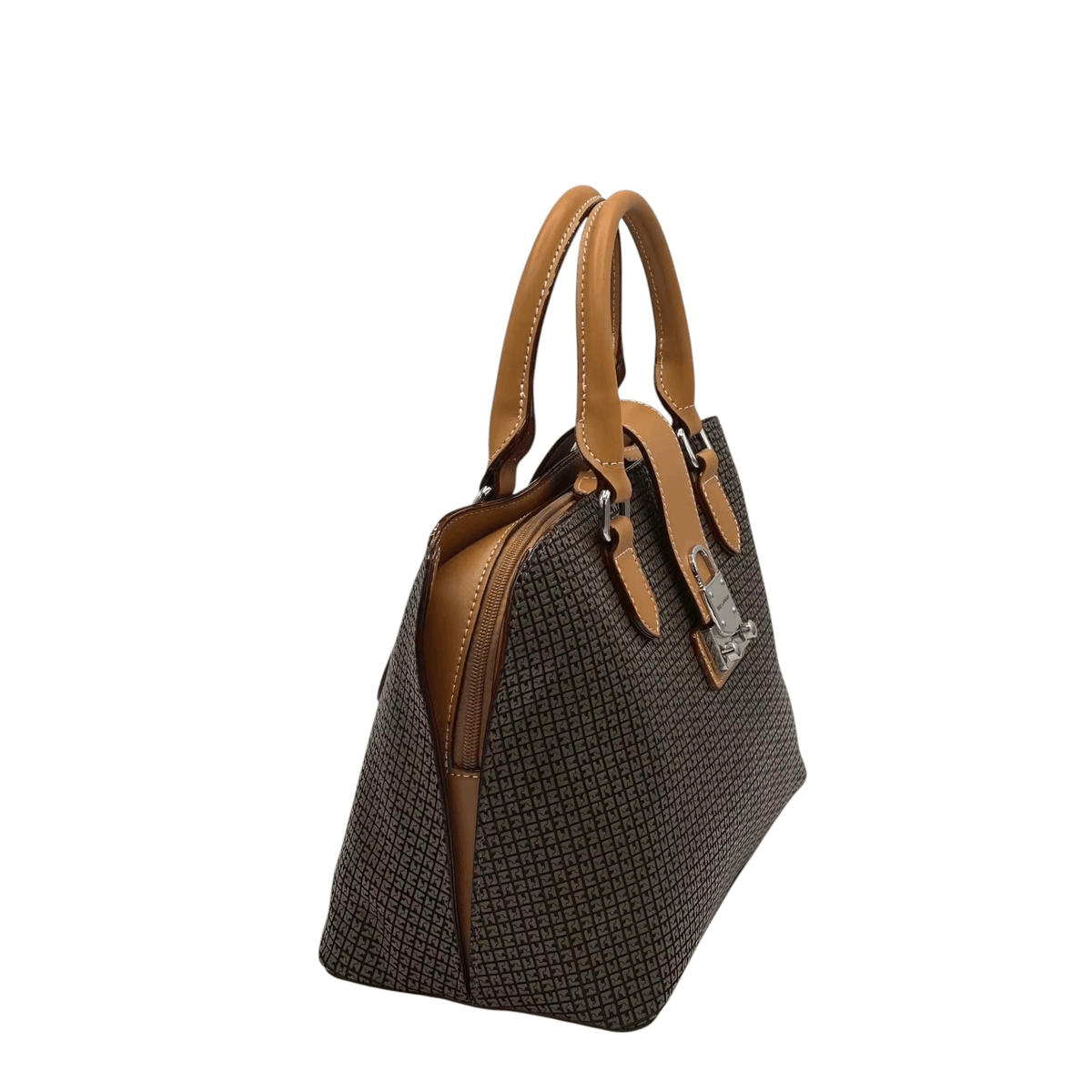 Sac à main Ted Lapidus Fidelio couleur miel vue de profil