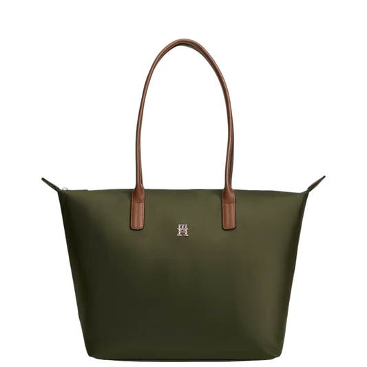 Sac cabas Tommy Hilfiger Popette Dark Olive vue de face