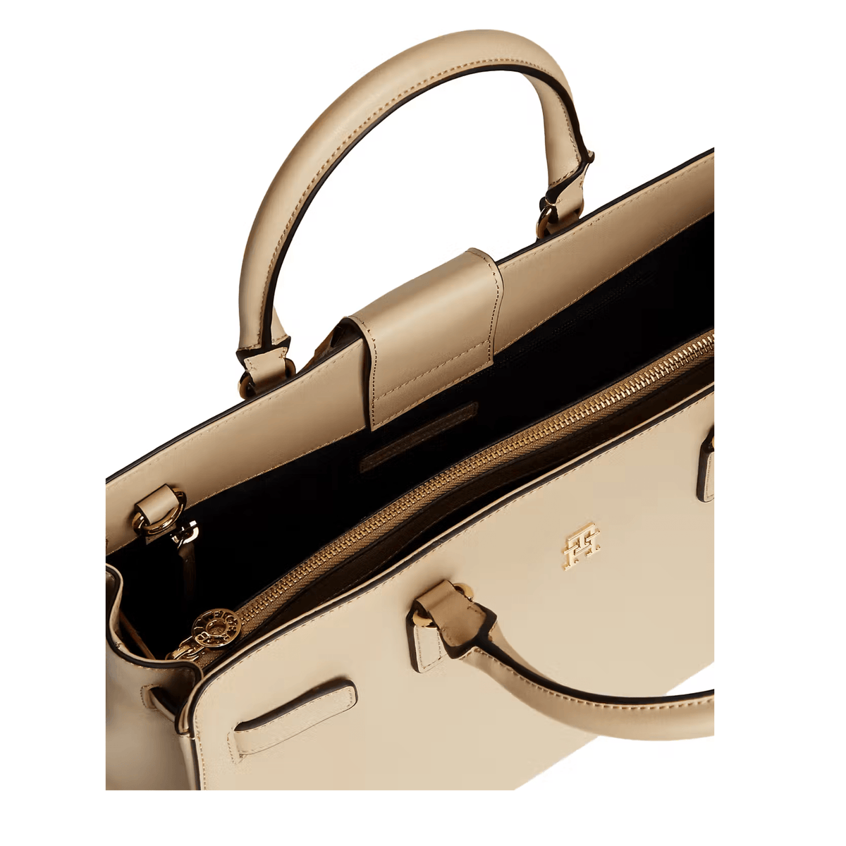 Intérieur zippé du sac Tommy Hilfiger Joy Satchel beige