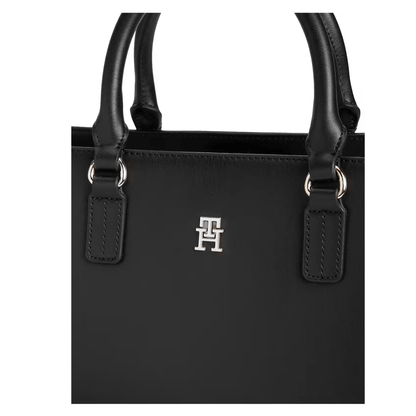 Sac à main Tommy Hilfiger Joy Satchel noir avec bandoulière textile