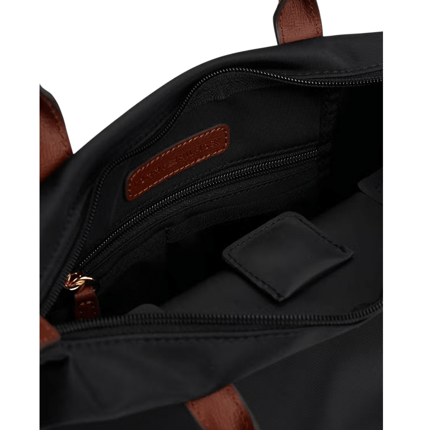 Intérieur du sac Tommy Hilfiger Popette Mini Tote noir avec poche zippée