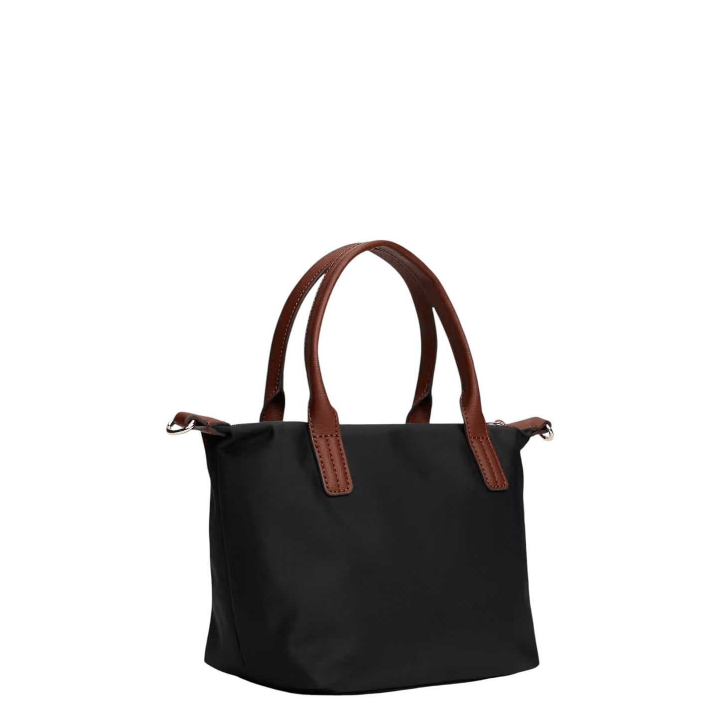 Sac Tommy Hilfiger Popette Mini Tote noir vue de trois quarts