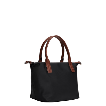 Sac Tommy Hilfiger Popette Mini Tote noir vue de trois quarts