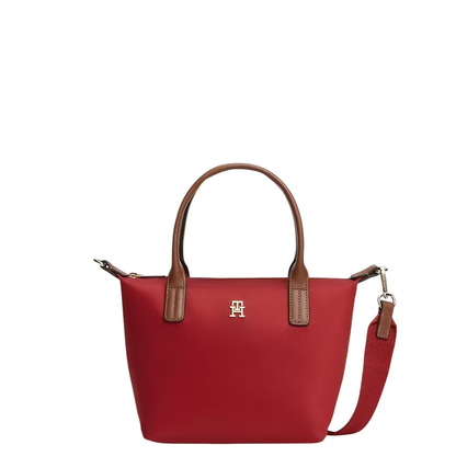 Sac à main Tommy Hilfiger Popette Mini Tote rouge vue de face