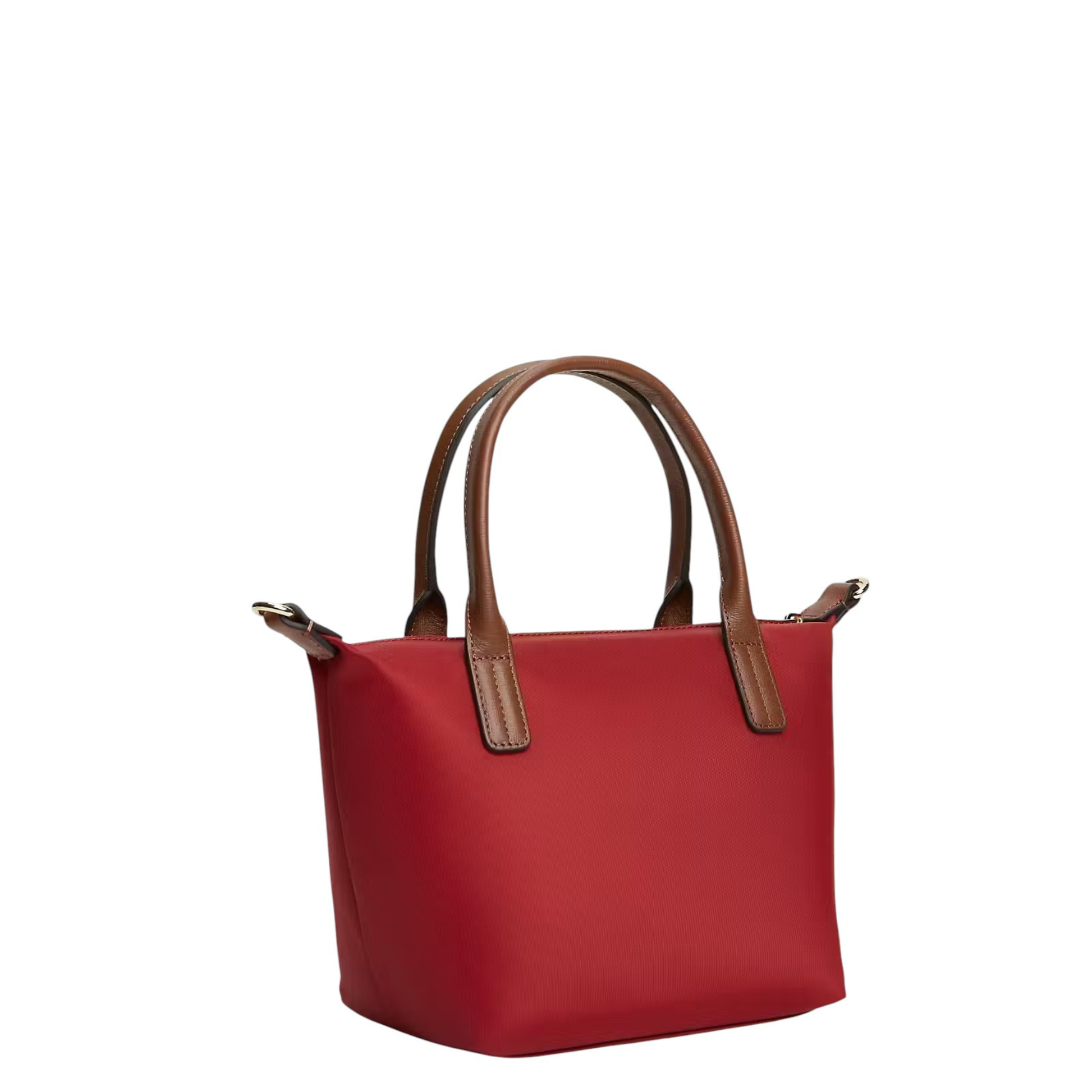 Sac Tommy Hilfiger Popette Mini Tote rouge vue de trois quarts