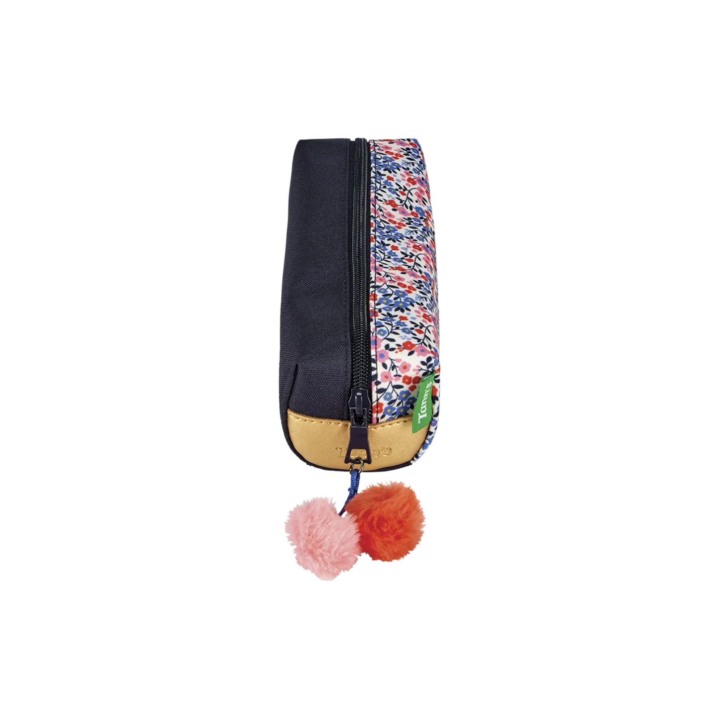 Vue arrière de la trousse simple Tann's Antonia bleu assortie au cartable scolaire