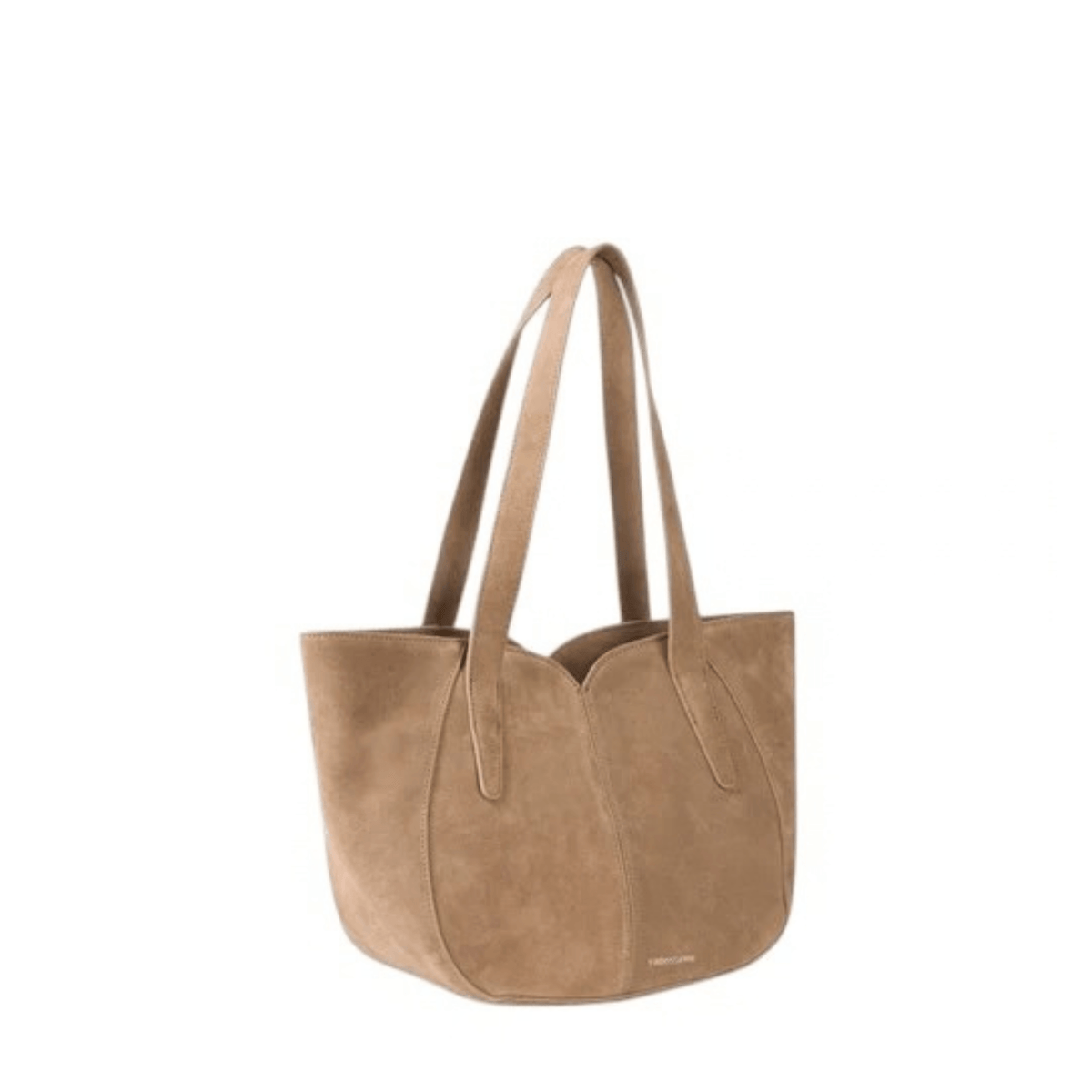 Sac Vanessa Wu ALTAI MA3040 taupe porté épaule vue de profil
