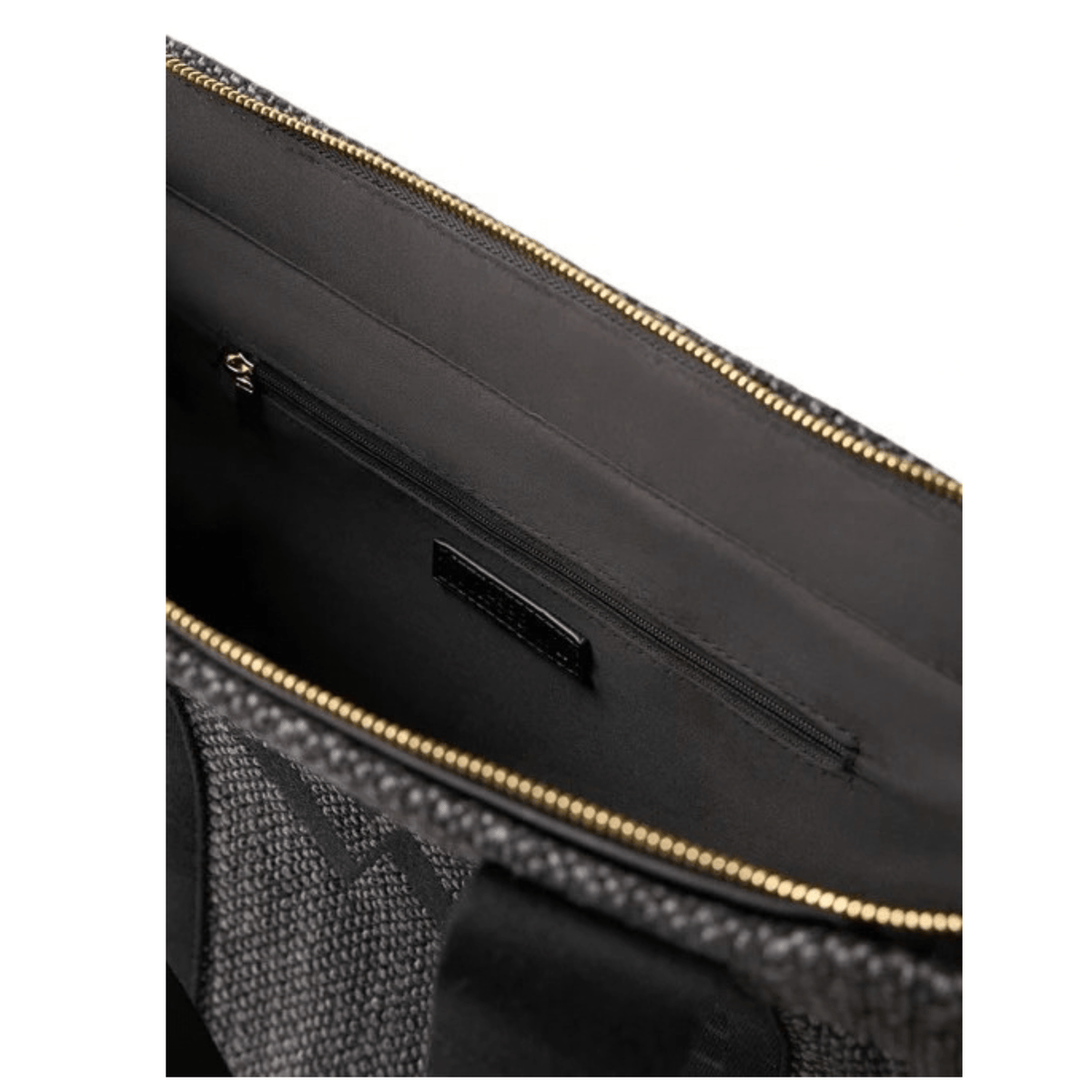 Intérieur du cabas Vanessa Wu INES MA3034 Dark Grey avec poche zippée